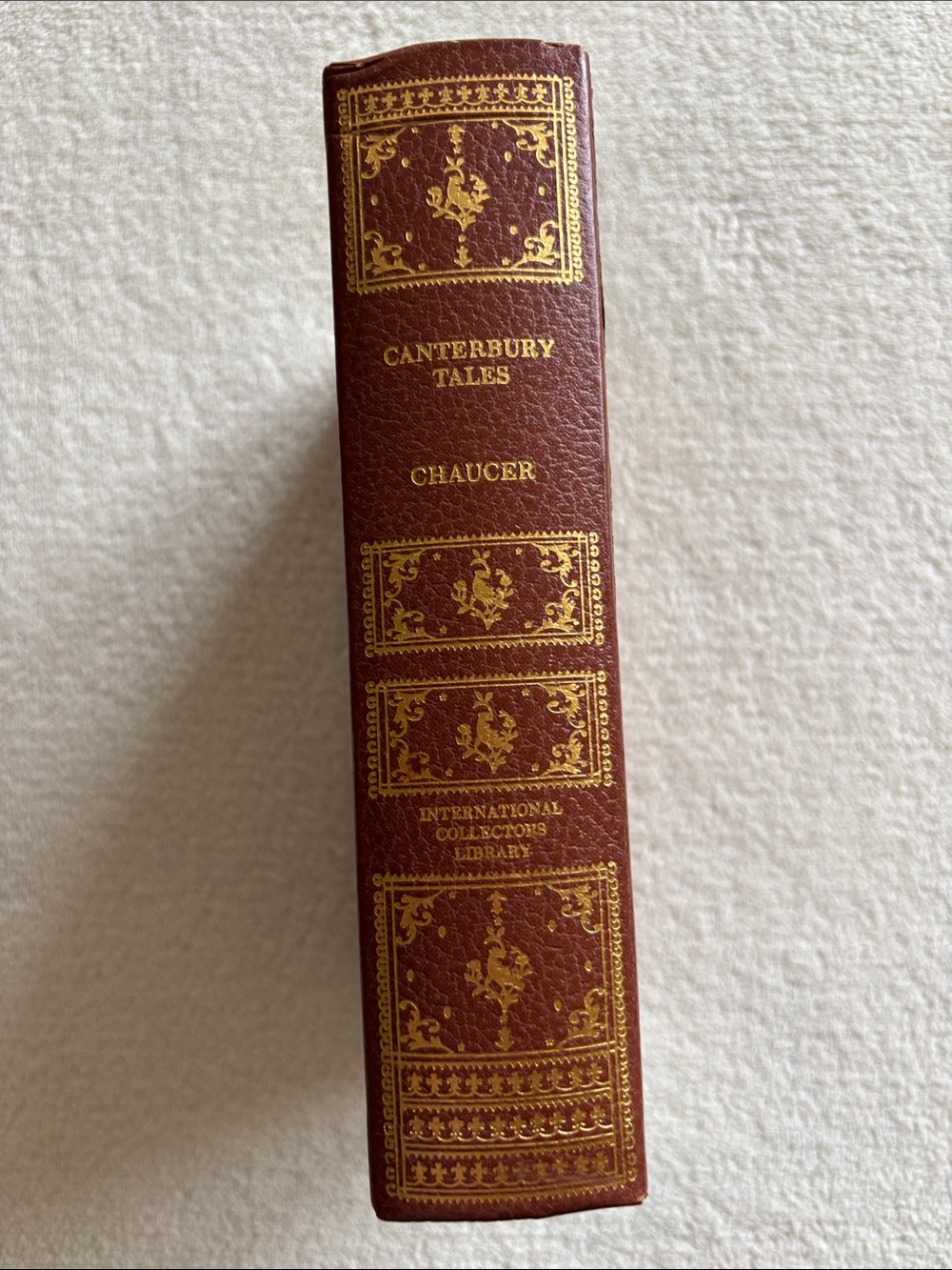 Canterbury Tales book Chaucer hardcover copyright 1934 English religious bible